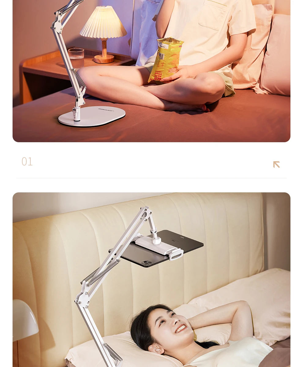 Overhead Shot Stand, Tablet Holder Desktop Live Broadcast Video Gourmet Jewelry Handmade Live Broadcast Stand Mobile Phone Stand